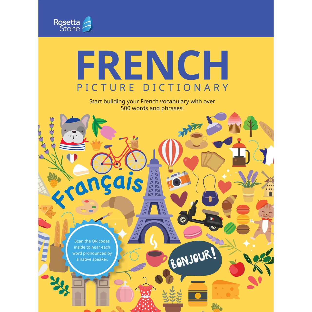 Rosetta Stone French Picture Dictionary, French Dictionary to Learn French Vocabulary and Phrases, Dictionary for Kids and Adults, French English Dictionary